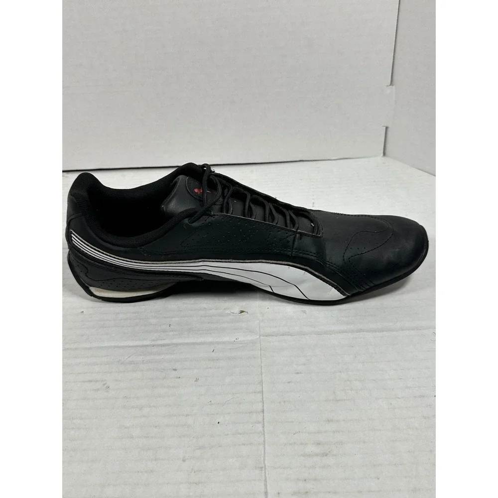 Puma Redon Bungee Mens 11.5 Black White Red Running Shoes 388167-02